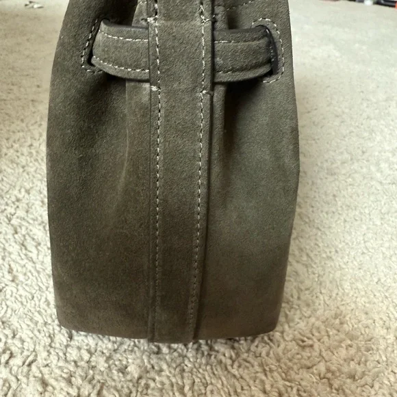 Coach Suede Empire 28 Satchel in Olive Green - Picture 7 of 12